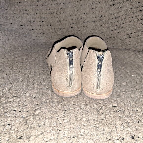 SOFFT-Evonne-Metallic Taupe Suede-Full Coverage-Back Zip Flat-Sz 8.5-NWOB - Picture 6 of 8